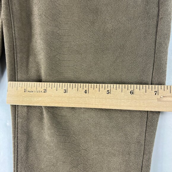 7 For All Mankind Jeans Womens 29 Skinny Ankle Tan Brown Snakeskin Stretch Denim - Picture 13 of 16